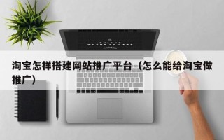 张北淘宝怎样搭建网站推广平台（怎么能给淘宝做推广）